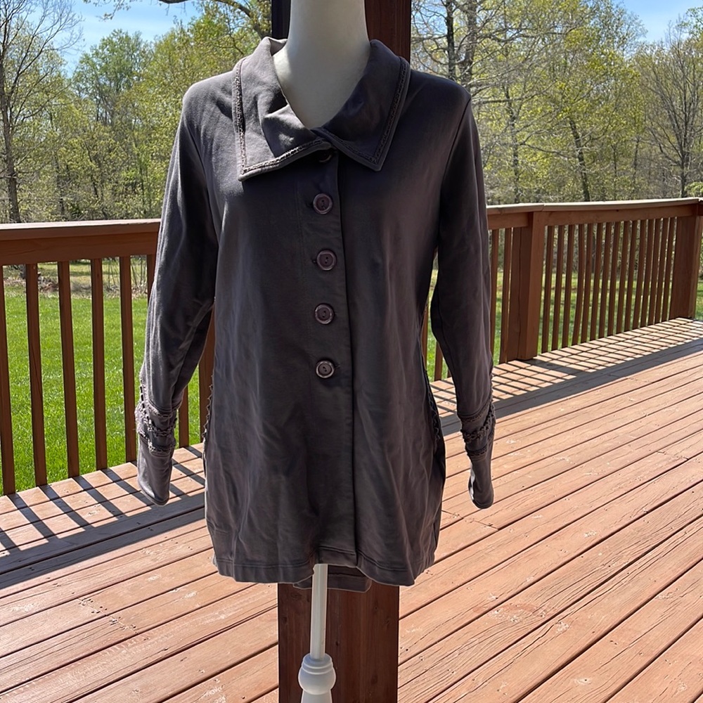 Gray Soft Surrounding Jacket - image 1